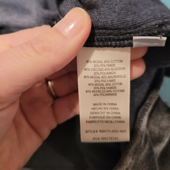 Anthropologie Cloth & Stone Women's Velvet Grey Midi Dress Size X-Small - Picture 6 of 6